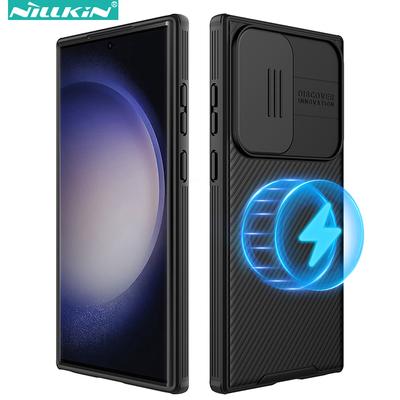 Nillkin Magnetic Case for Samsung Galaxy S24 Ultra / S24+ / S23 Ultra / S22 Ultra Shockproof with Slide Camera Cover