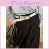 Fashion Korean Style Womens Belt With Irregular Oval Metal Buckle For Dresses And Pants