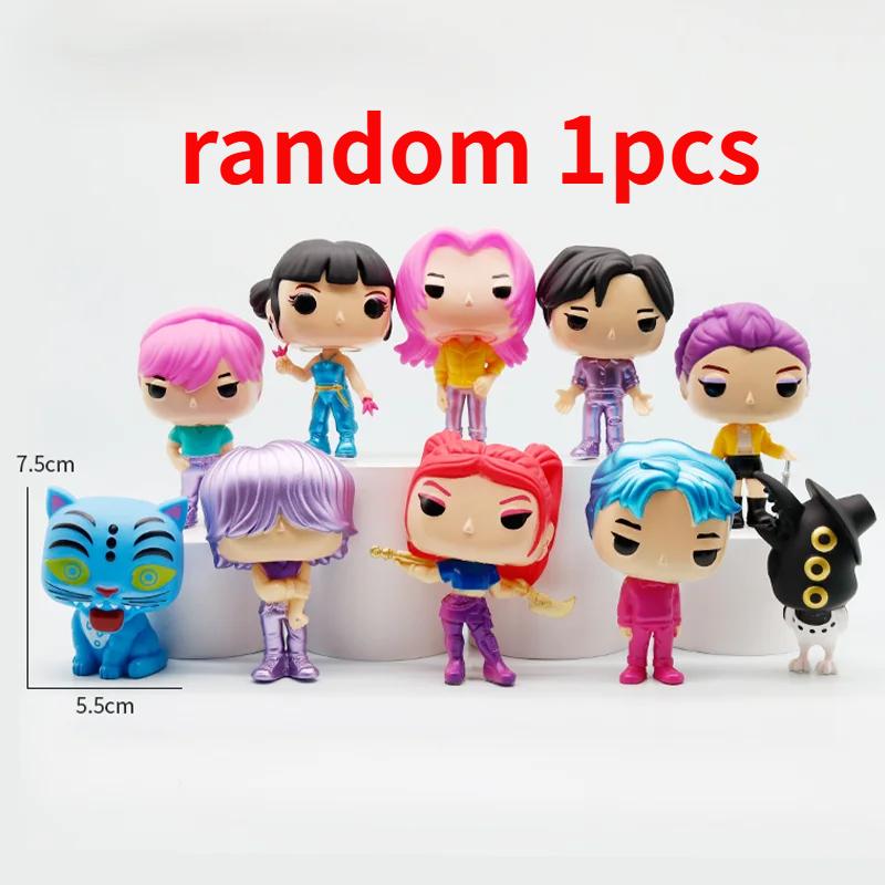

Kpop demon hunters figure k pop figures huntrix toys derpy tiger rumi mira zoey bucket statuette ornaments Entertaining Play Safe Kid Friendly Fun