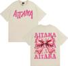 Sängerin Aitana Cuarto Azul Schmetterling Grafik T-Shirt Herren Damen Harajuku Ästhetik Streetwear T-Shirts Baumwolle Lässig Locker T-Shirt