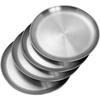4/6/10 Stück Für 10-Zoll Edelstahlplatten Set - Leicht, Spülmaschinenfest Küchenplatten Sets Geschirrsets 26x26x5cm Teile