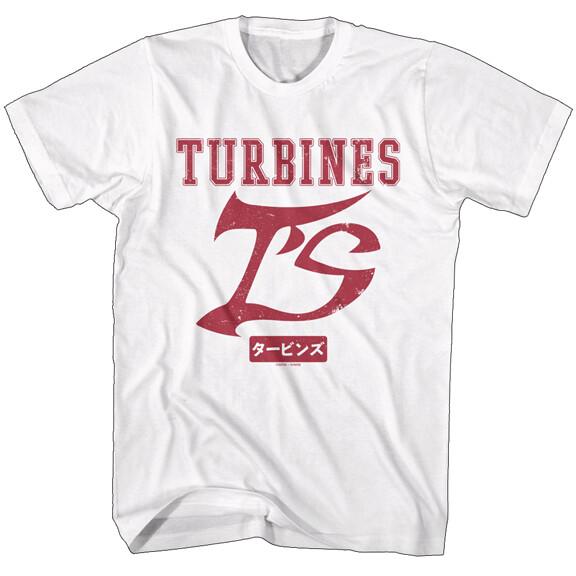 Gundam Japanese Military Anime Merch Turbines Color Logo Men T Shirt L