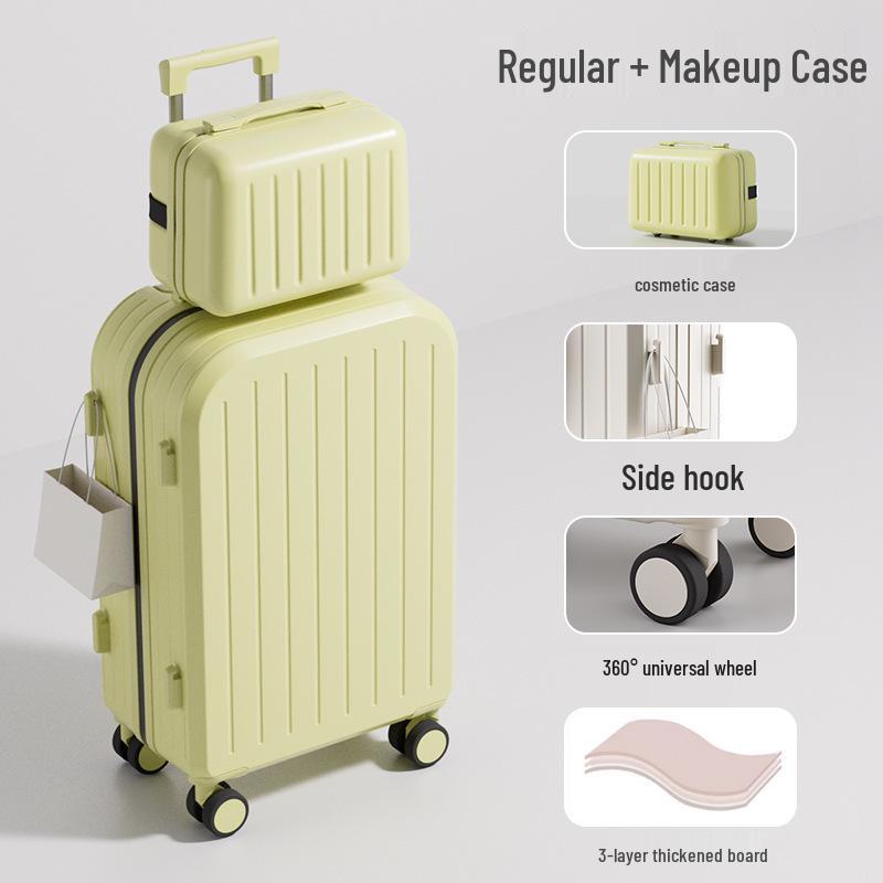 Valise trolley de haute valeur: Valise de voyage grande capacité avec fermeture éclair double couche pour hommes et femmes étudiants