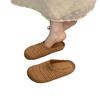 French Niche Hand-woven Hollow Breathable Bag Head Half Slippers Women's Summer Wear Roman Style Thick-soled Boken Shoes