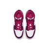 Jordan Air Jordan 1 Mid top Children's Basketball Shoes White Purple 555112-661