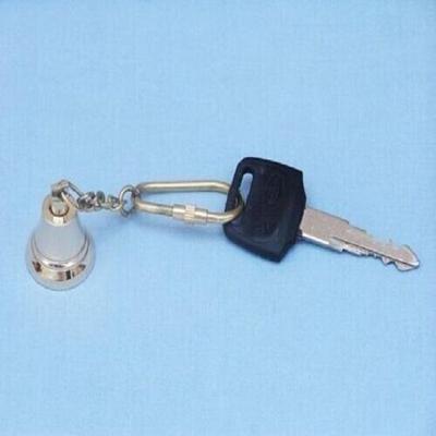 Brass Naval Keychain with Bell 4 Inch - Solid Brass Keychain Replica Vintage
