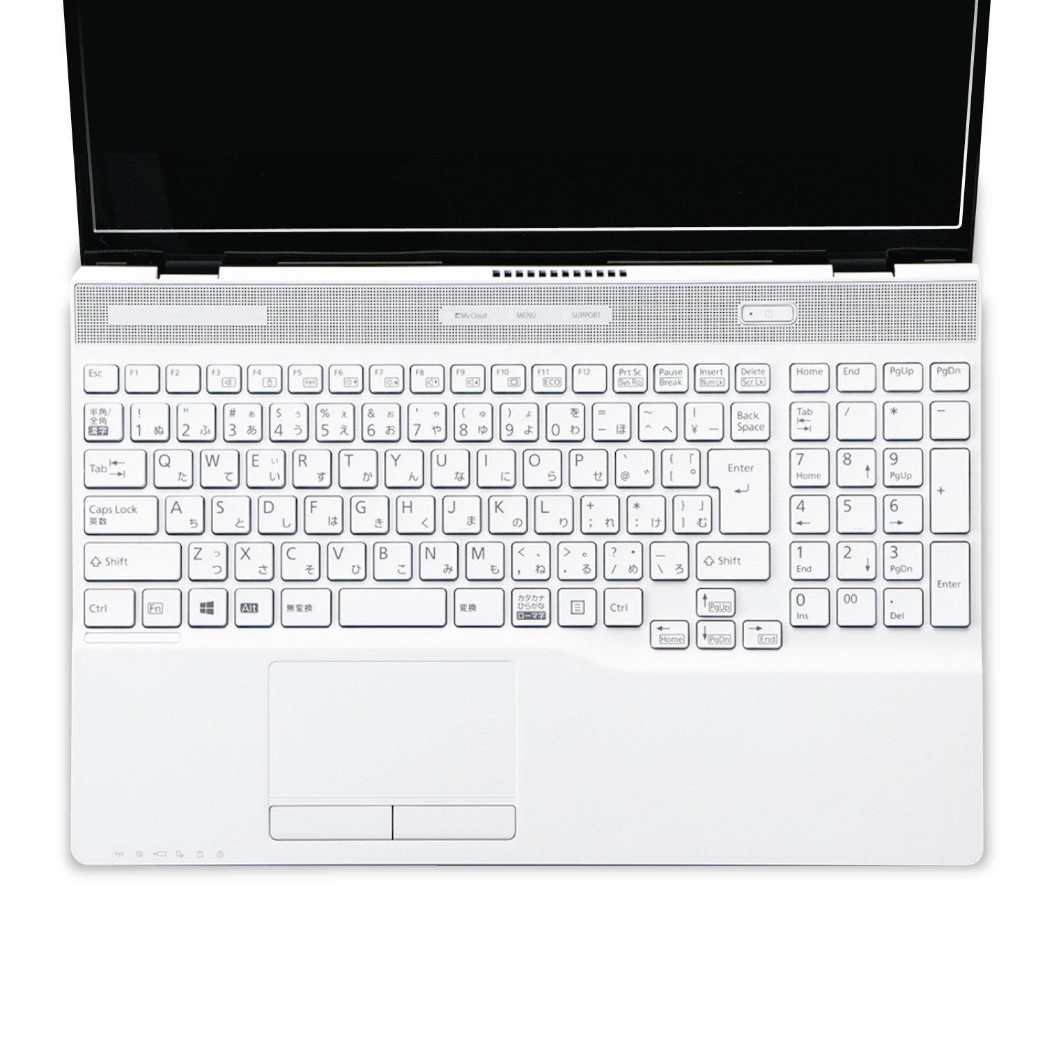 

ELECOM Накладка на клавиатуру LIFEBOOK Серия AH Защищает вашу клавиатуру от грязи и влаги [Fujitsu 15,6 дюйма] пыль, PKB-FMVAH8 чистый