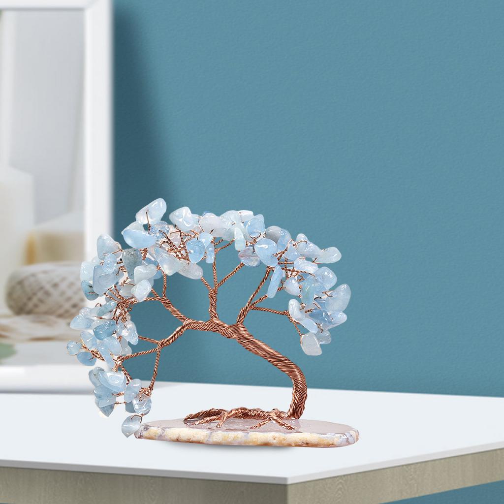 Crystal Money Tree Prosperity Ornament Fortune for Wedding Livingroom Home