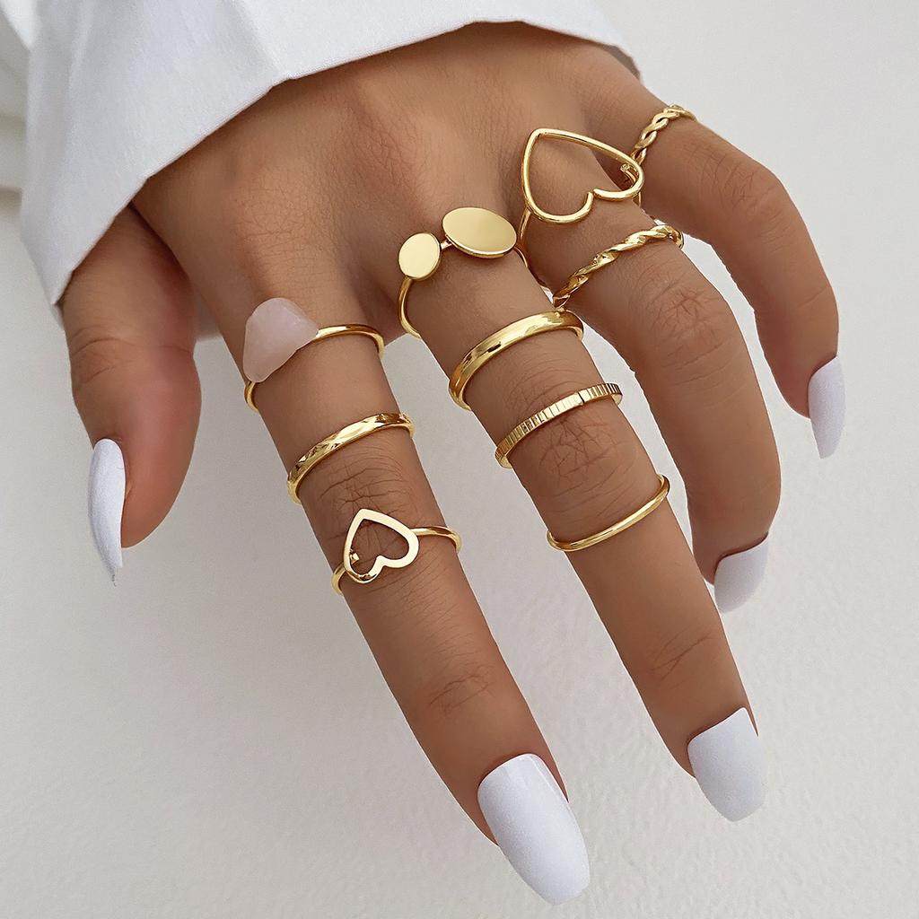 Cross Leaf Ring, Pearl Sun Moon Ring Set For Women