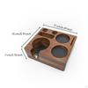 Coffee Workstation Base Solid Wood Espresso Tamper Station Unified Pressing for Baristas,