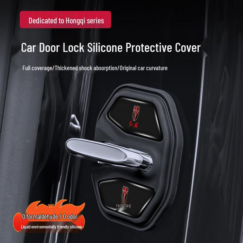 Hongqi H6 EH7 Tiangong 05/08/HS3 Silicone Door Lock Cover for Shock Absorption and Sound Insulation