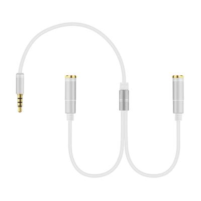 Double Headphone  Adapter with Volumes Control Small 2 In 1 Sound Connector Multifunction Sound Splitter for Devices