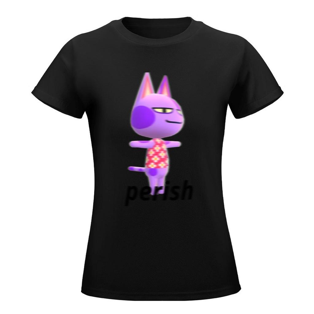 Bob Likes To Perish T-Shirt Aesthetic Clothing Kawaii Clothes Cotton T Shirts Women