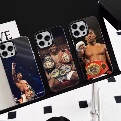 Anthony Joshua    Phone Case For iPhone 17,16,15,14,13,12,11 Plus,Pro Max,XS,Colored Silver Plated Inside Cover