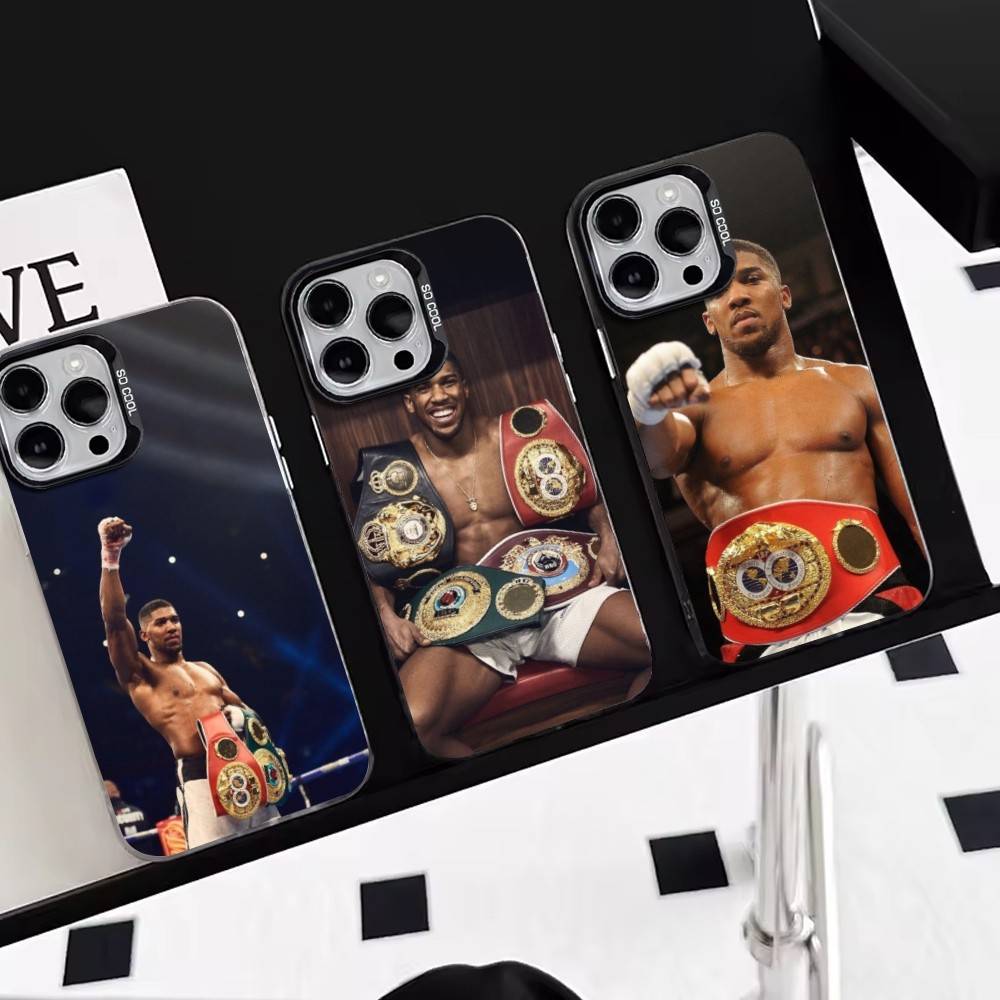 Anthony Joshua Phone Case For iPhone 17,16,15,14,13,12,11 Plus,Pro Max,XS,Colored Silver Plated Inside Cover