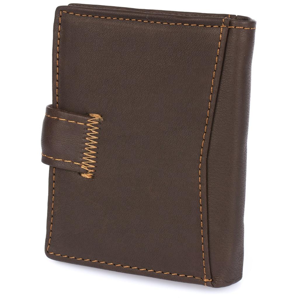 Portfel męski skórzany pionowy brązowy mały Beltimore RFiD L52