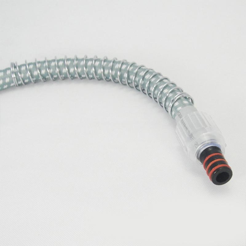 Guía de Piezas para Vaporizador de Ropa Manguera Juego de Tubo de Vapor Apto para Vaporizador de Ropa Universal (Manguera+Cepillo Rociador) 1,6 m/62,99 pulgadas