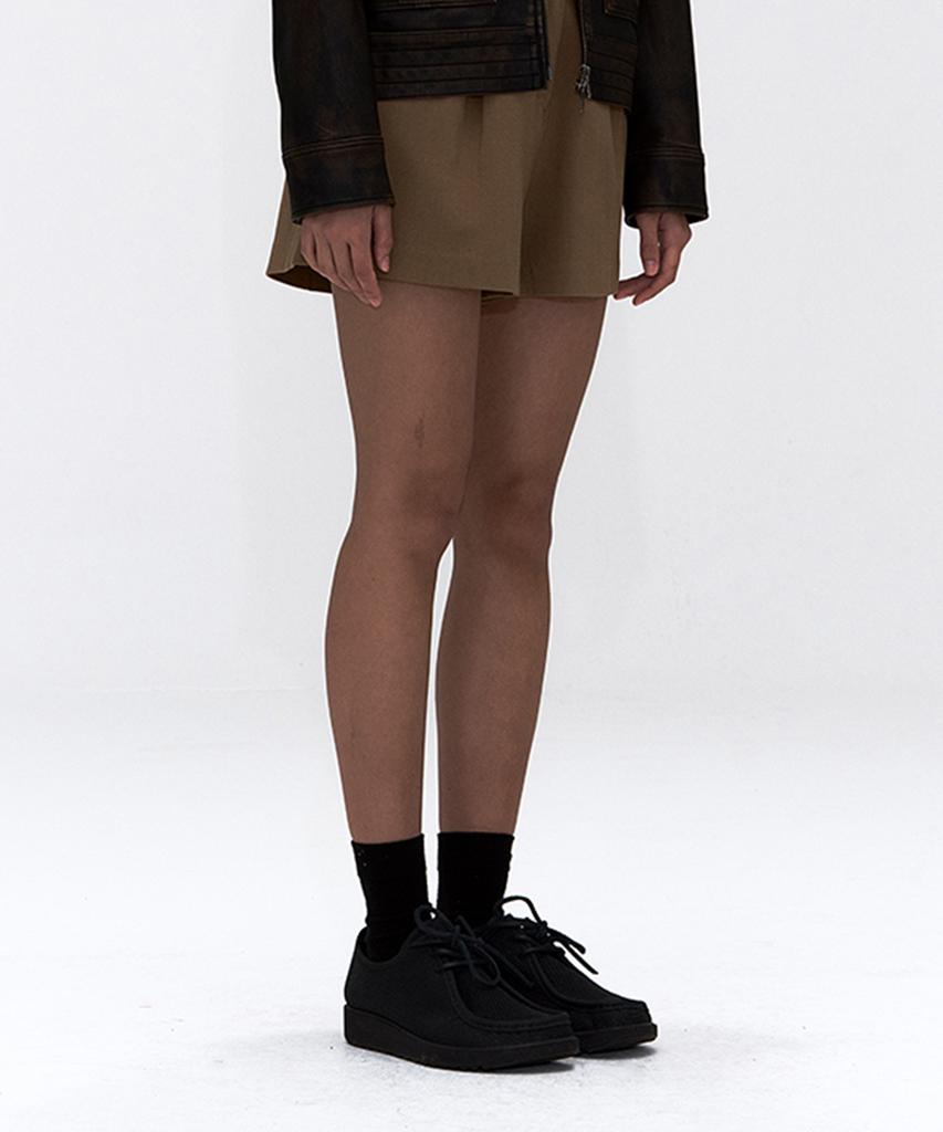 ERER Bootcut Dress Shorts Camel