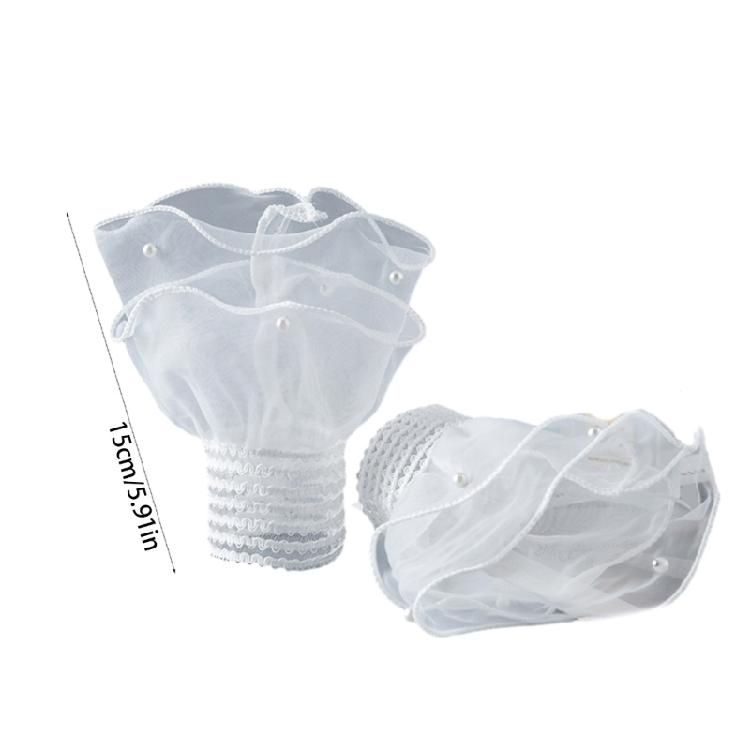 Damen ausgestellte Organza Falsche Ärmel Abnehmbare Falsche Manschetten Handgelenk Falsche Ärmel