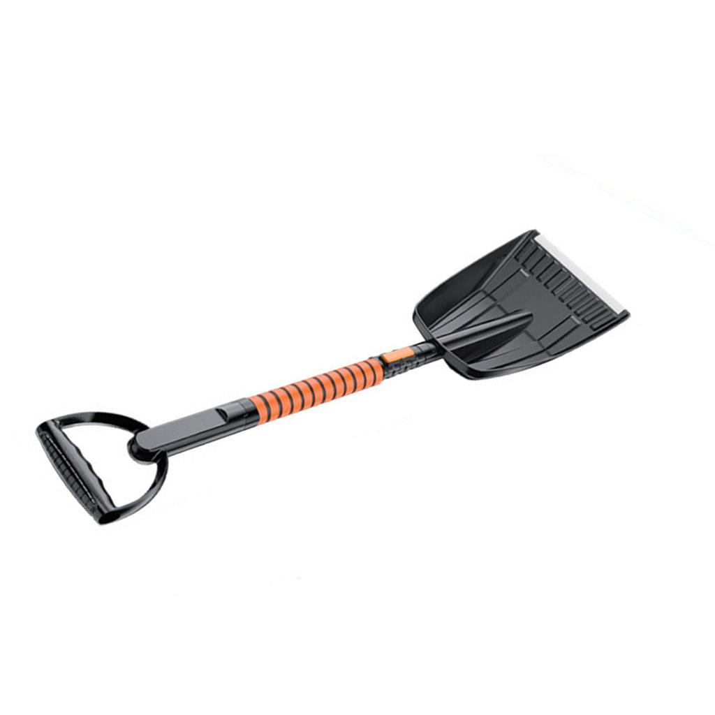 Ice Scraper Extendable Aluminum Alloy Pole With Foam Grip Pivoting Brush Head For Car SUV Truck Christmas Car