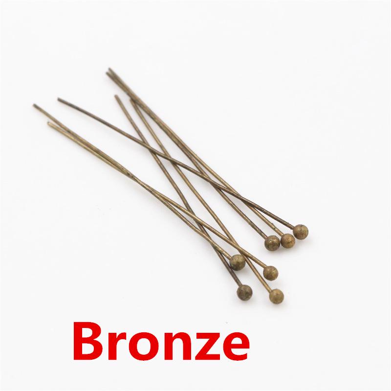 

200 pcs 16-50mm Round Head Copper Ball Pins for Handmade Jewelry DIY 16mm (200 pcs/10g)