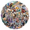 50 Cartoon Astronaut Stickers Pack Computer Mobile Phone Decoration Stickers Waterproof Creative Children's Stationery Stickers