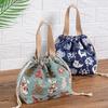 Japanese Lunch Box Bag Handheld Canvas Lunch Tote For Office And Picnics