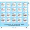 NP7H Code Board Decals - HO (1/87) N (1/160) - Water Decal - Waterslide, 1/87