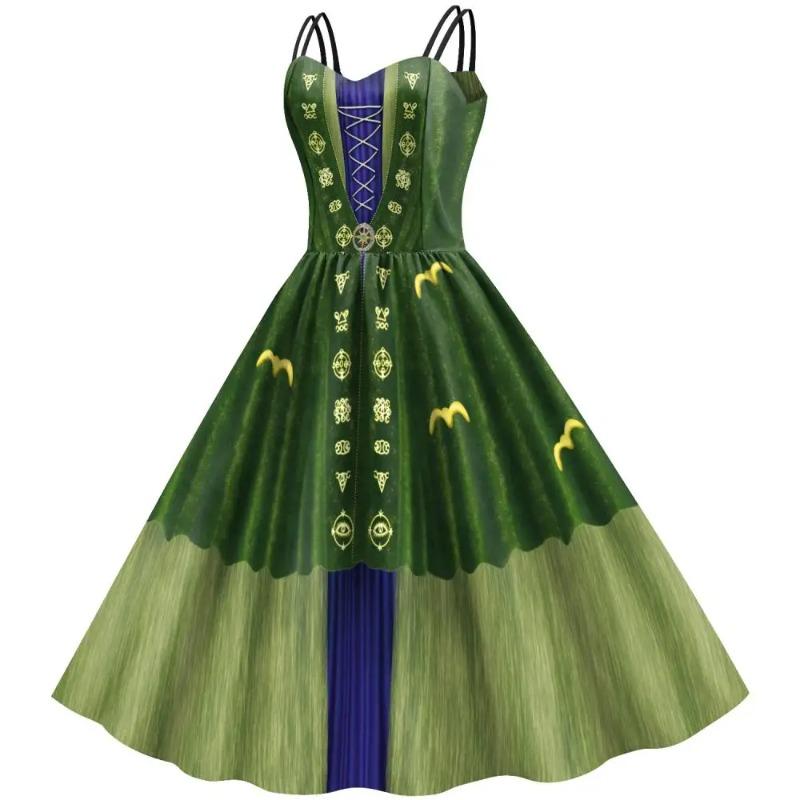 Hexenkleid Damen Winifred Sanderson Mary Sarah Schwester Cosplay Kostüm Erwachsener Klassisches Kleid