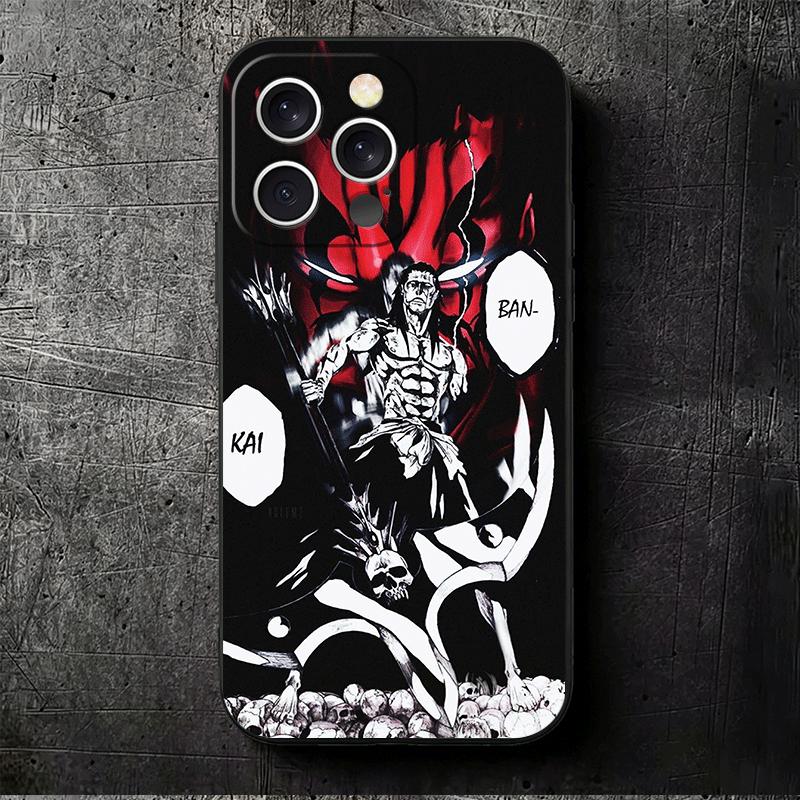 Bleach Zaraki Kenpachi Soft Phone Case for iPhone 16 16E 17 Air 15 Pro Max 14 Plus 13 Mini 11 12 7 Black Cover Back Shell