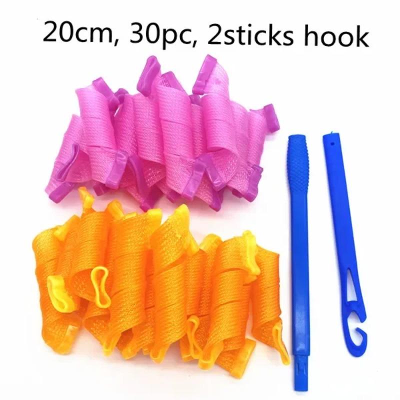 20cm Haarwickler DIY Schneckenform Nicht Wellenform Spiral Rund Locken Lockenwickler Weich Magisch