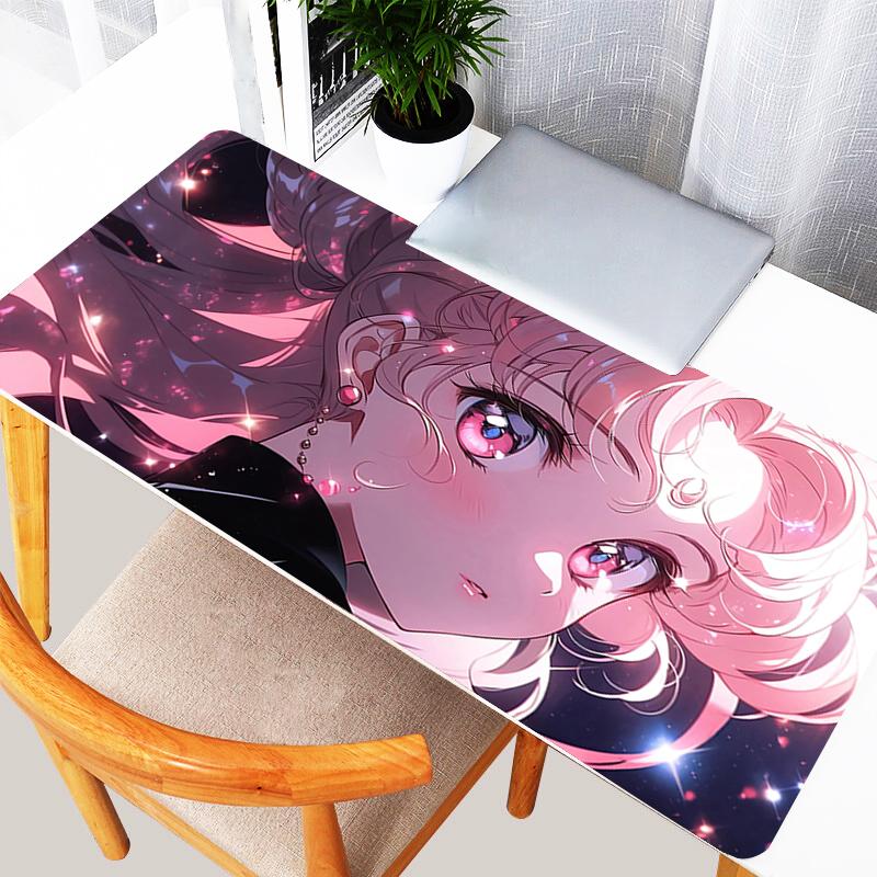Cute Mouse Pad Extended Gamer Desk mat S-Sailor Moons Large PC Computer Keyboard Pad Thickened gaming Gamer Accessories mousepad
