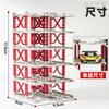 HJMX 1/64 Three-dimensional Parking Rack Module Free-splicing Vehicle for Displaying and Storing Shelves in A Static Position