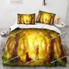 HUNTER×HUNTER Bedding Set Printed Bed Set Duvet Cover Sheet Pillowcase Bed Soft Quilt Cover Full Queen King Size 3D Print Anime