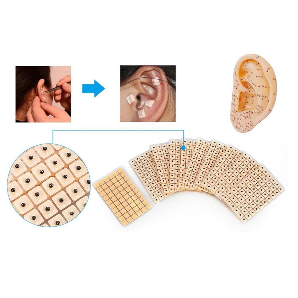 Acupuncture Points Detector Probe Facial Ear Acupoints Spring Needle Massage Roller (Gold)