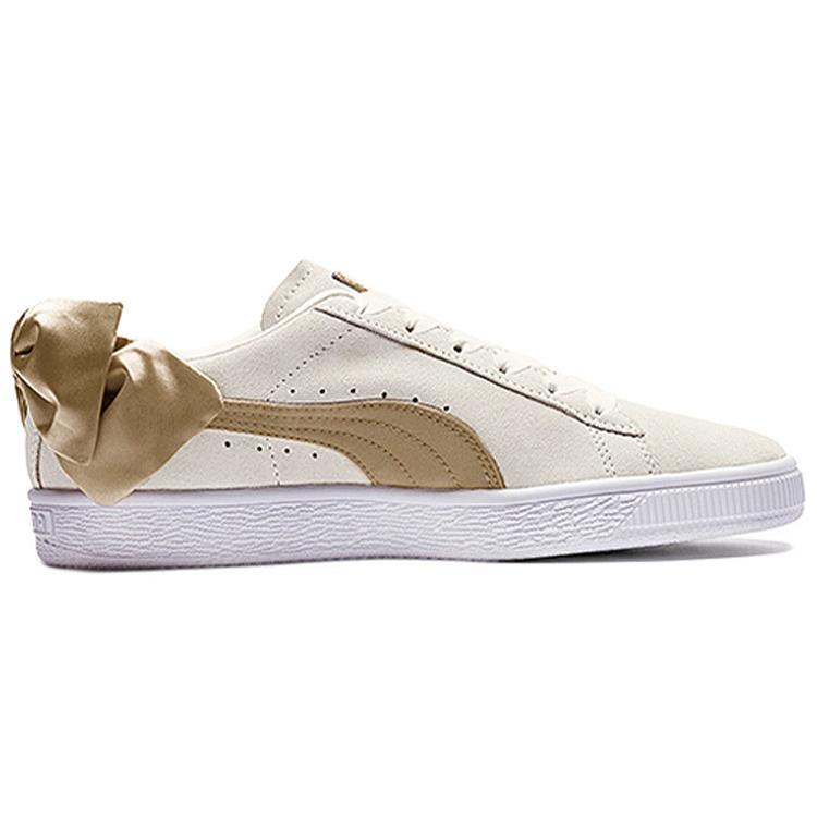 Puma Pelle Scamosciata Fiocco Varsity Rosa Oro Donna 367732-03