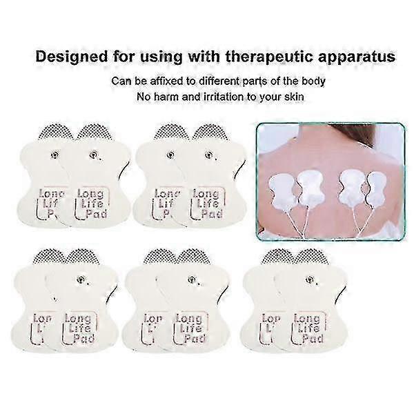 10x electrode replacement for Omron Massagers Long Life Pad 10 pcs