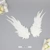 Original Lolita Feather Black And White Two-Color Embroidery Opposite Edge Clip Angel Wings Lolita Accessories Demon Wings