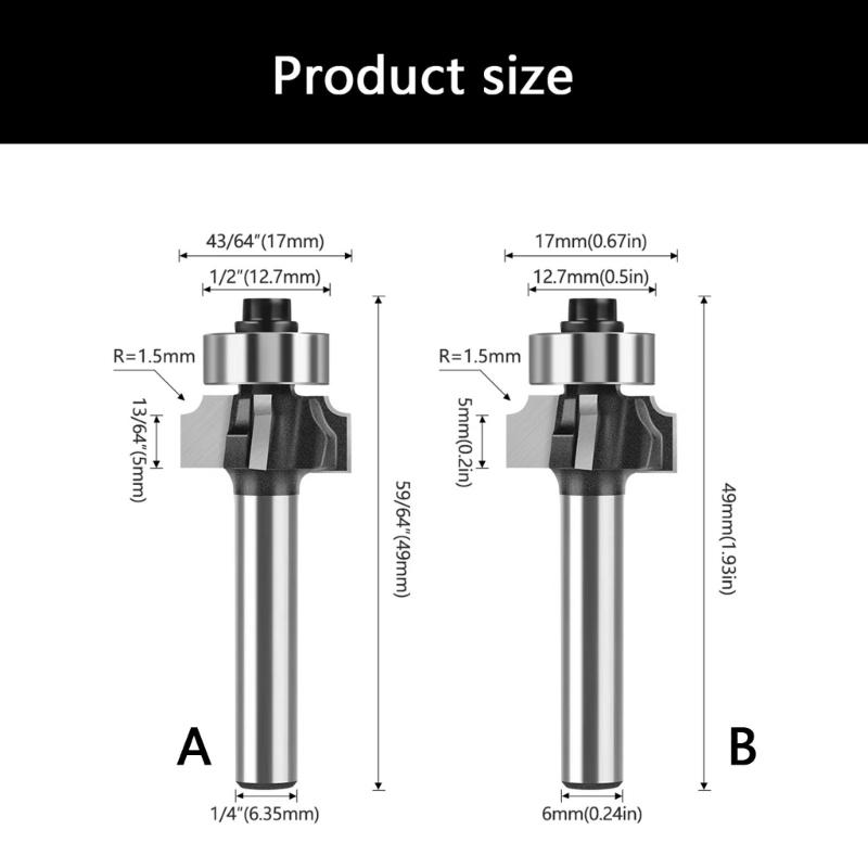 4Flute Round Handle Carbon Router Bit Milling Cutter For Precise Woodworking Projects With 45# Carbon Steel Body