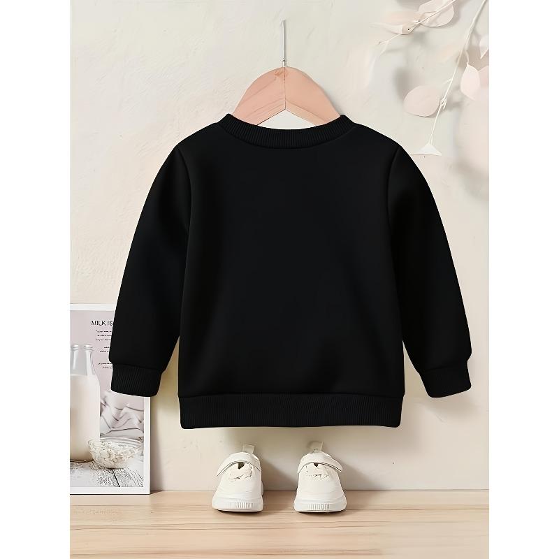 Kids Sweatshirt Crew Neck Sweatshirt - Funny Design, Long-Sleeved Casual Streetwear Style, Comfortable Wear All Year Round