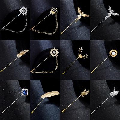 Trendy pánská brož retro brož unisex malá vložka do obleku brož příslušenství brož s jedním slovem špendlík