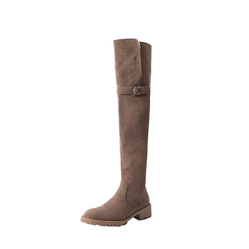 

Snow boots women s lamb wool fleece thin boots women s 2025 new autumn and winter warm thin knee boots women 40