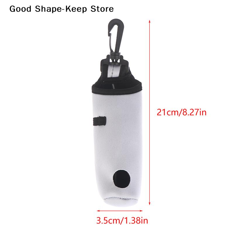 1Pc Portable Golf Gifts Accessories Golf Tee Holder Neoprene Golf Ball Carry Bag Pouch Golf Ball Holder Keychain Belt Clip
