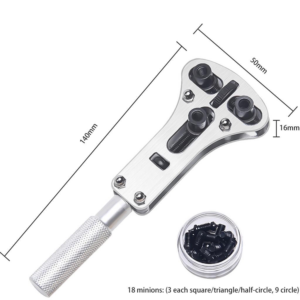 Watch Repair Tool Waterproof Screw Adjustable 3 Claws Back Case Opener Wrench Remover Watch Battery Press Closer Remover Wrench
