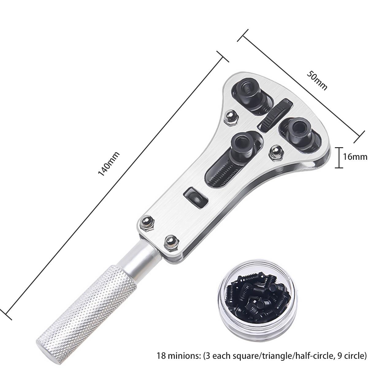 

Watch Repair Tool Waterproof Screw Adjustable 3 Claws Back Case Opener Wrench Remover Watch Battery Press Closer Remover Wrench