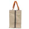Used 9212 Nu Maran Beach Bag 7924 Graphic Tartan Orange Camel Knotboard Screen Print Cotton Unisex from Japan AUTHENTIC