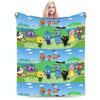 K-Kid E-cats Coperta Peluche Coperta Plaid in Flanella per Bambini per Esterno Calda Morbida Qualità Personalizzata Copriletto Regalo di Compleanno
