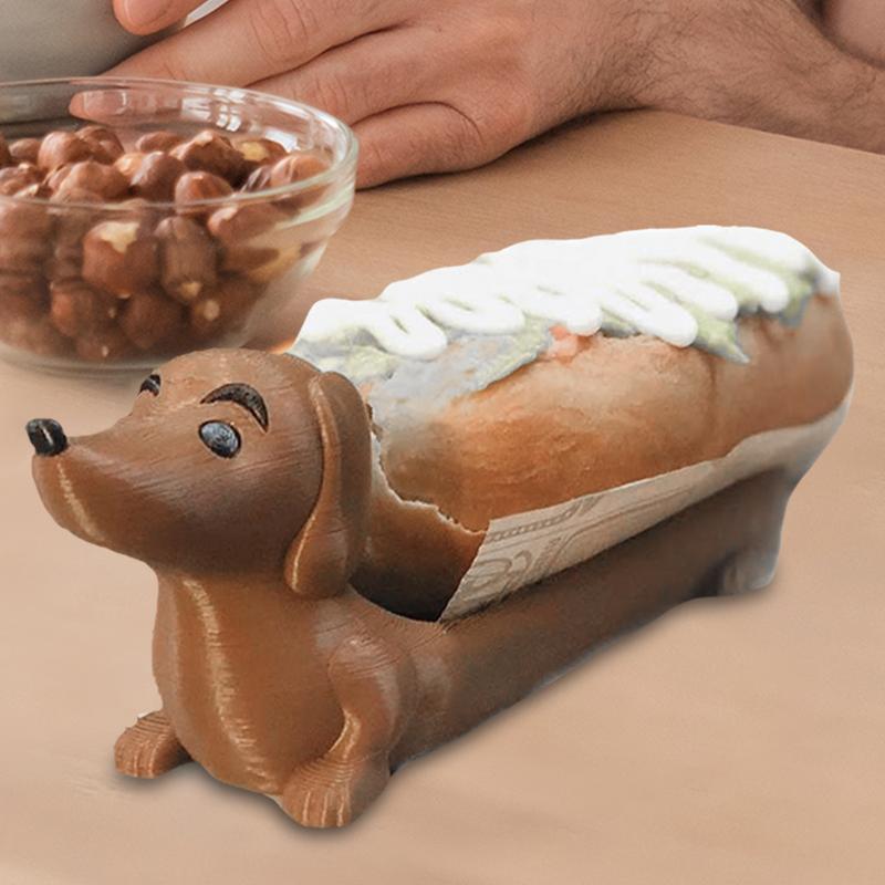 1PC Dachshund Tray Funny Hot Dogs Sushi Serving Tray Candy Dish Dachshund Dinner Plate Cute Shaped Sandwiches Puppy Dinnerplate