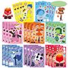816Sheets Disney Inside Out 2 Make A Face Puzzle Stickers Funny Diy Assemble Jigsaw Cartoon Sticker Toy Party Game Reward Gifts