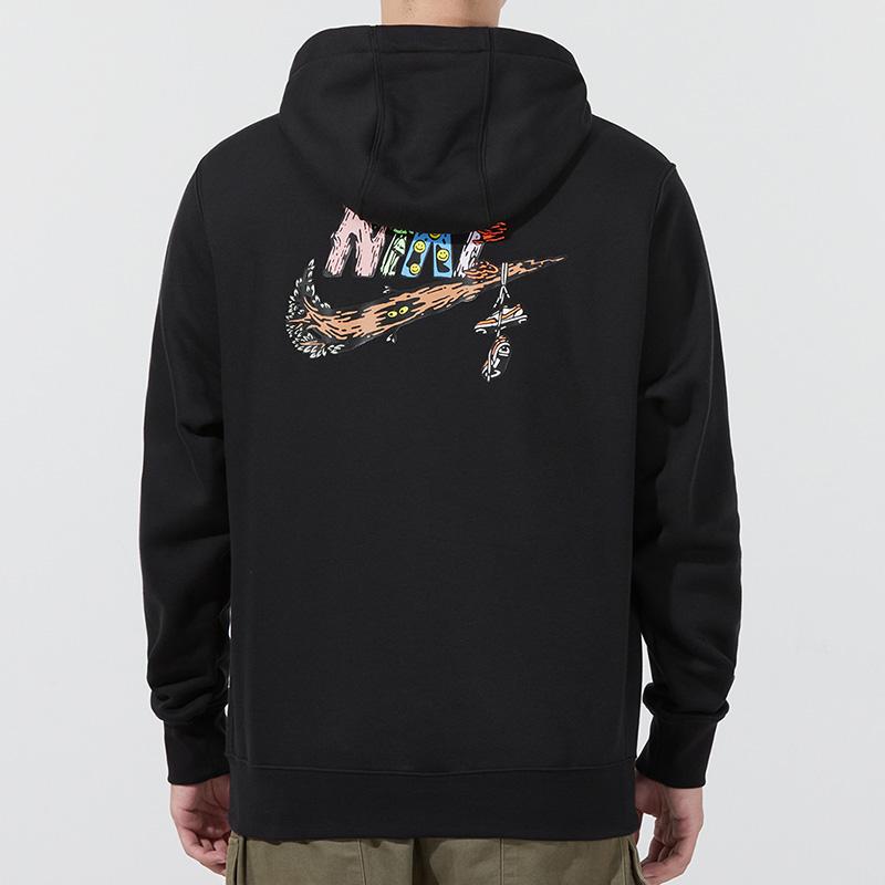 New Nike Men's Sportswear Fantasy Creature Hoodie Black DM2250-010